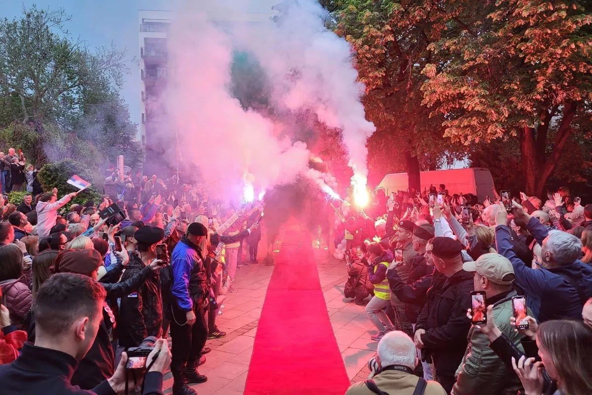 Doček heroja na Gradskom trgu