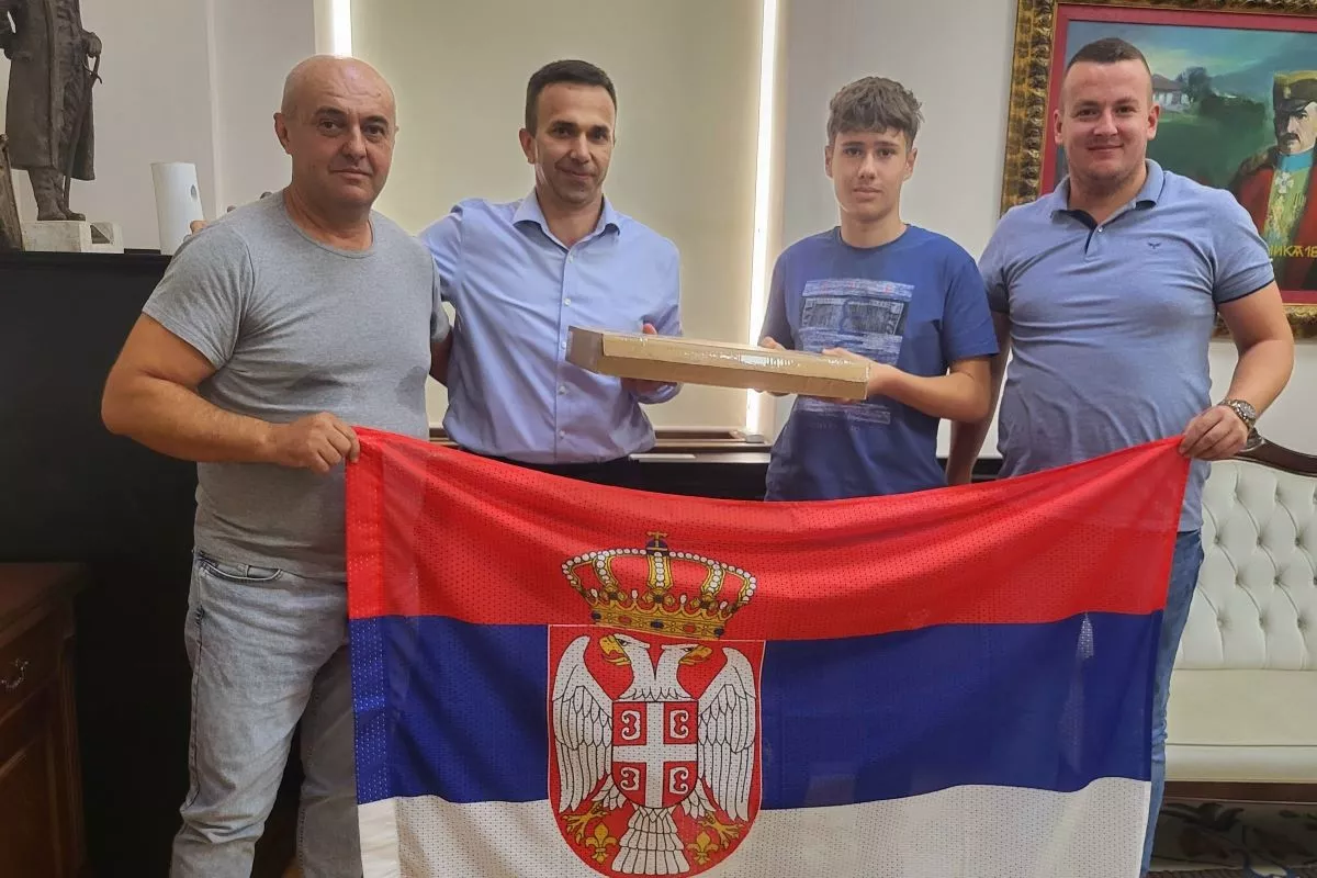 Andrija Nikolić na prijemu kod predsednika
