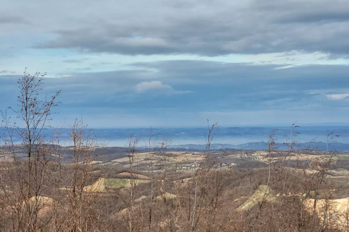 Valjevo sa divčibarskog vidikovca