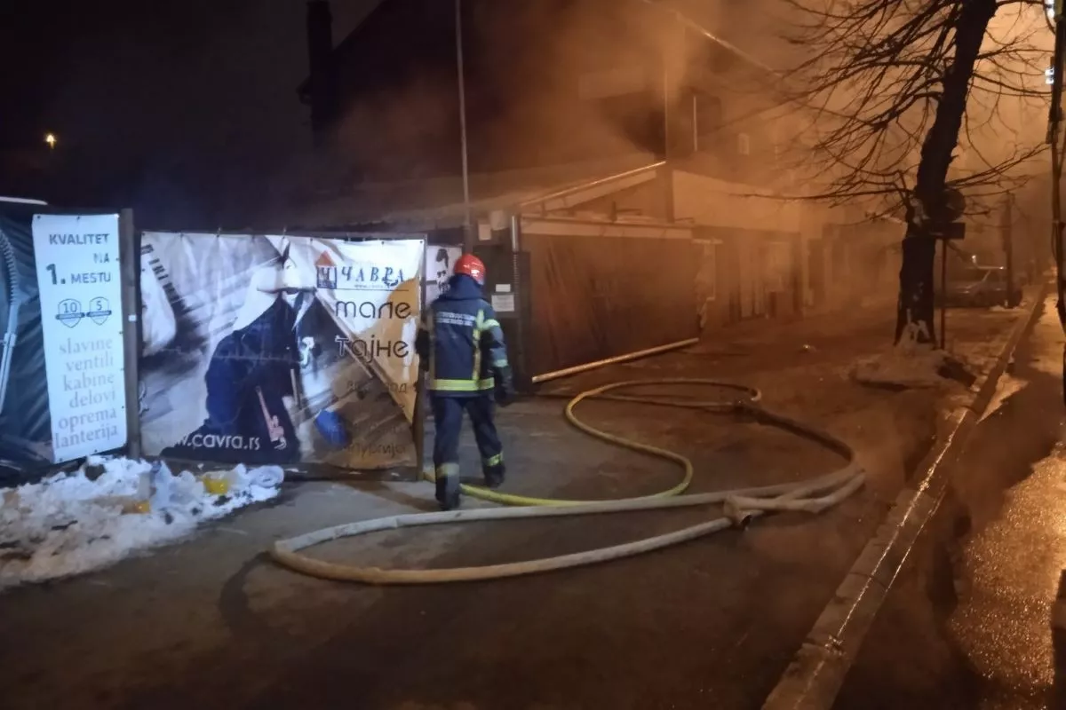 Gašenje požara u Gradcu