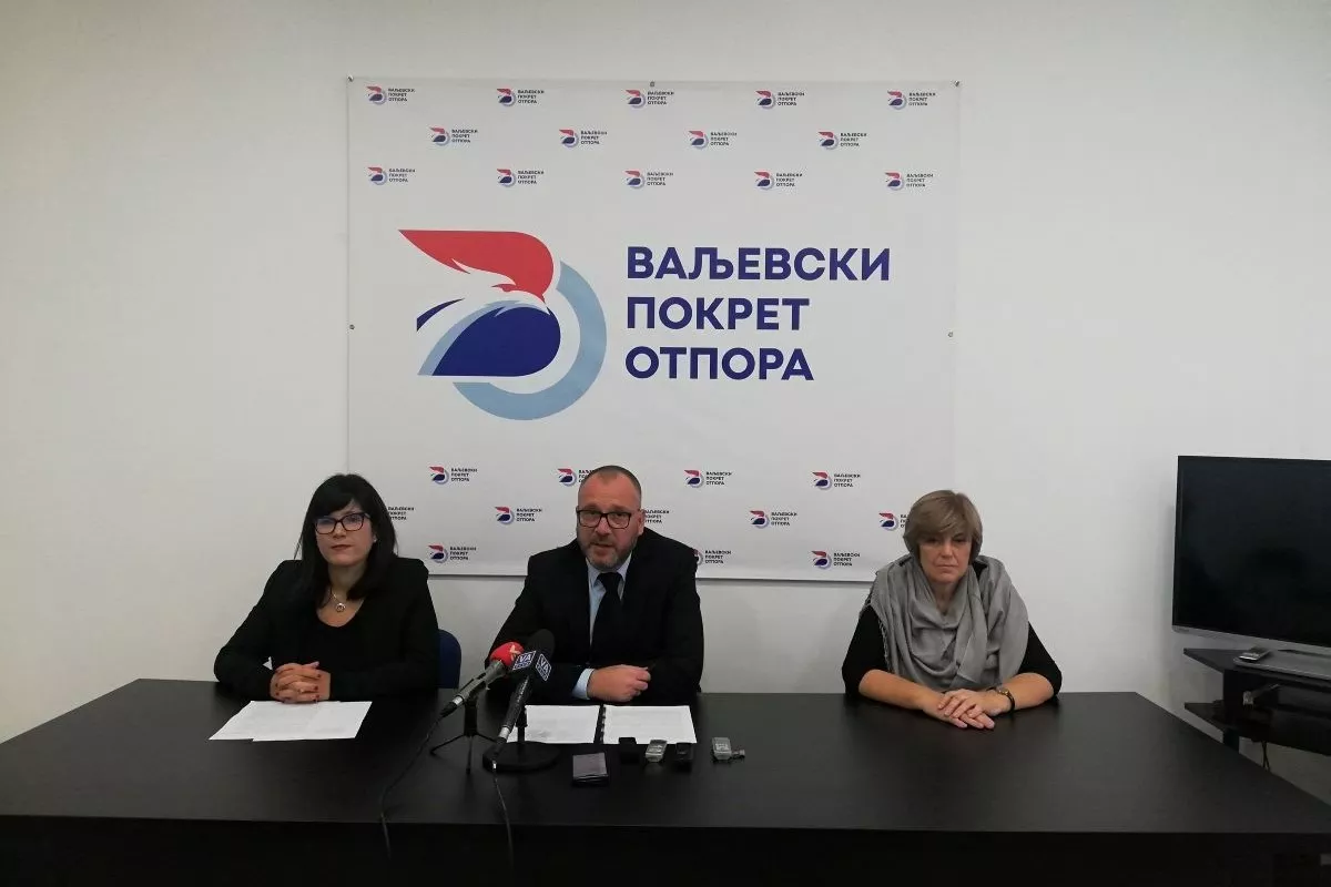 Konferencija za novinare Valjevskog pokreta otpora