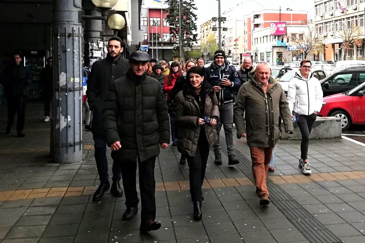 Kandidati liste Srbija protiv nasilja u Valjevu