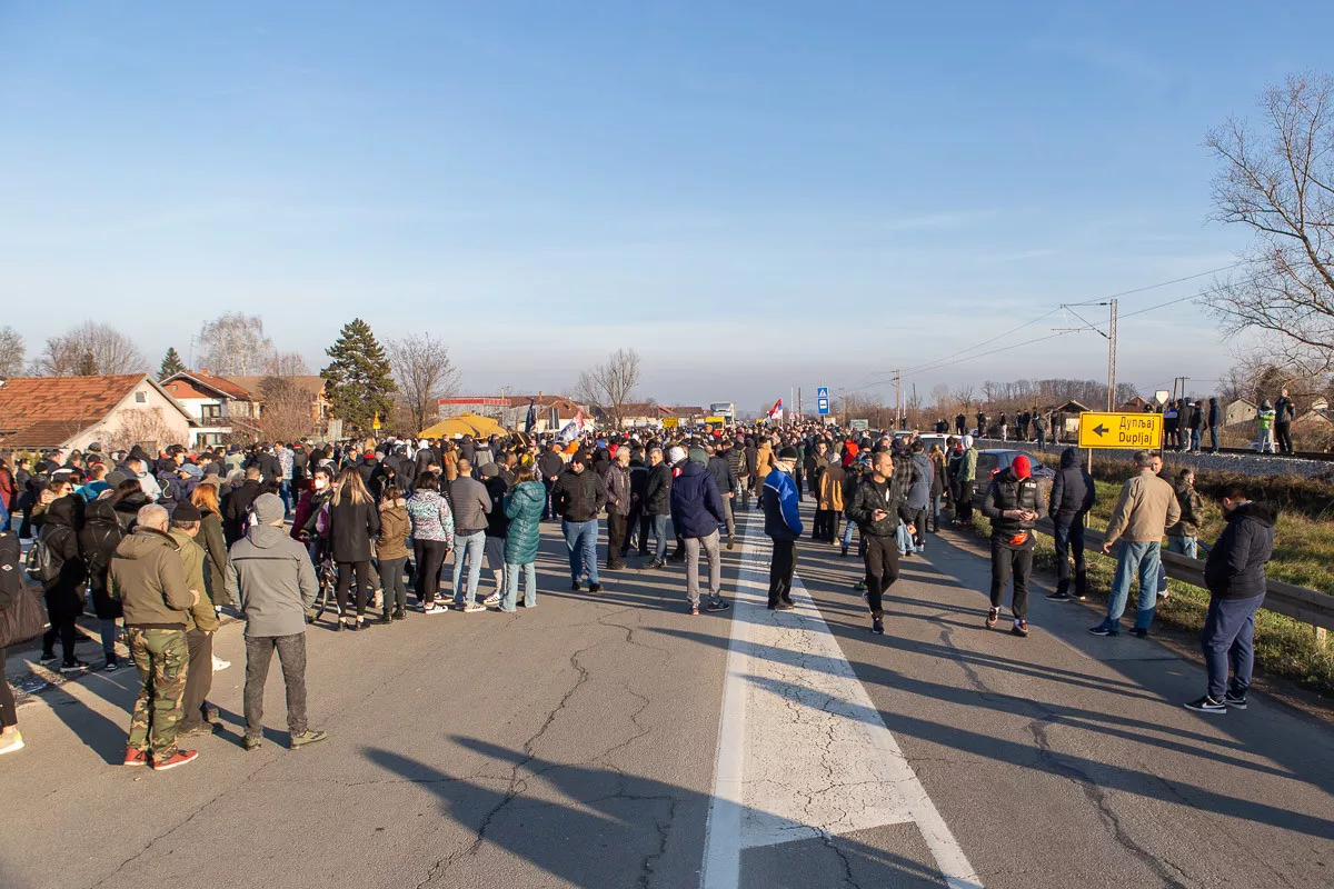 Blokada puta u Popučkama