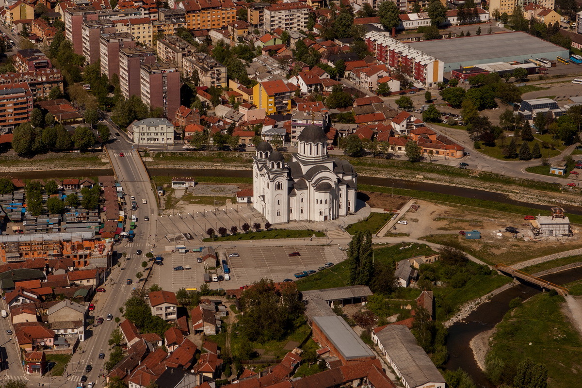 Valjevo iz vazduha (Foto: Đorđe Đoković)