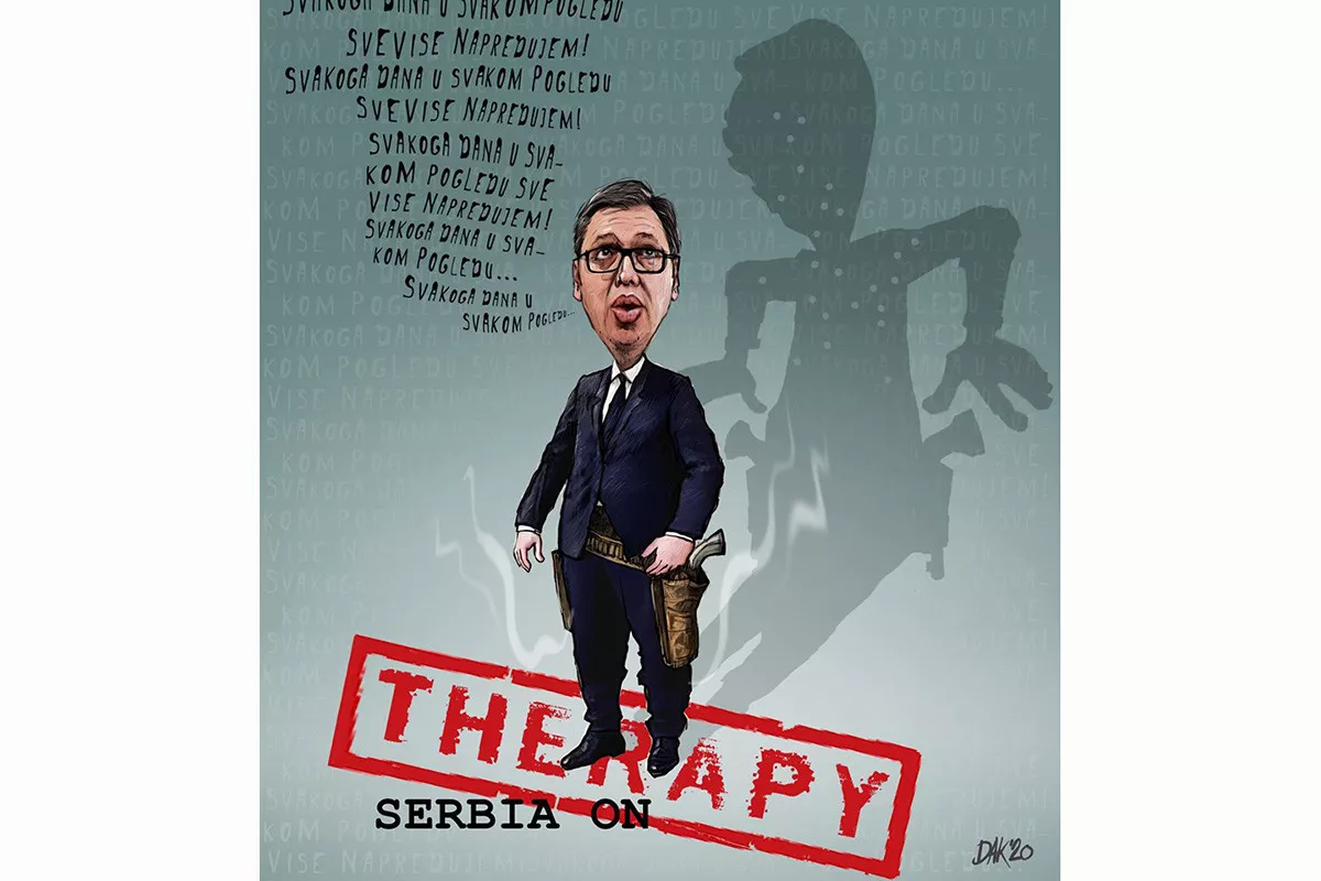 Aleksandar Vučić (Ilustracija Ivan DAK Mitić)