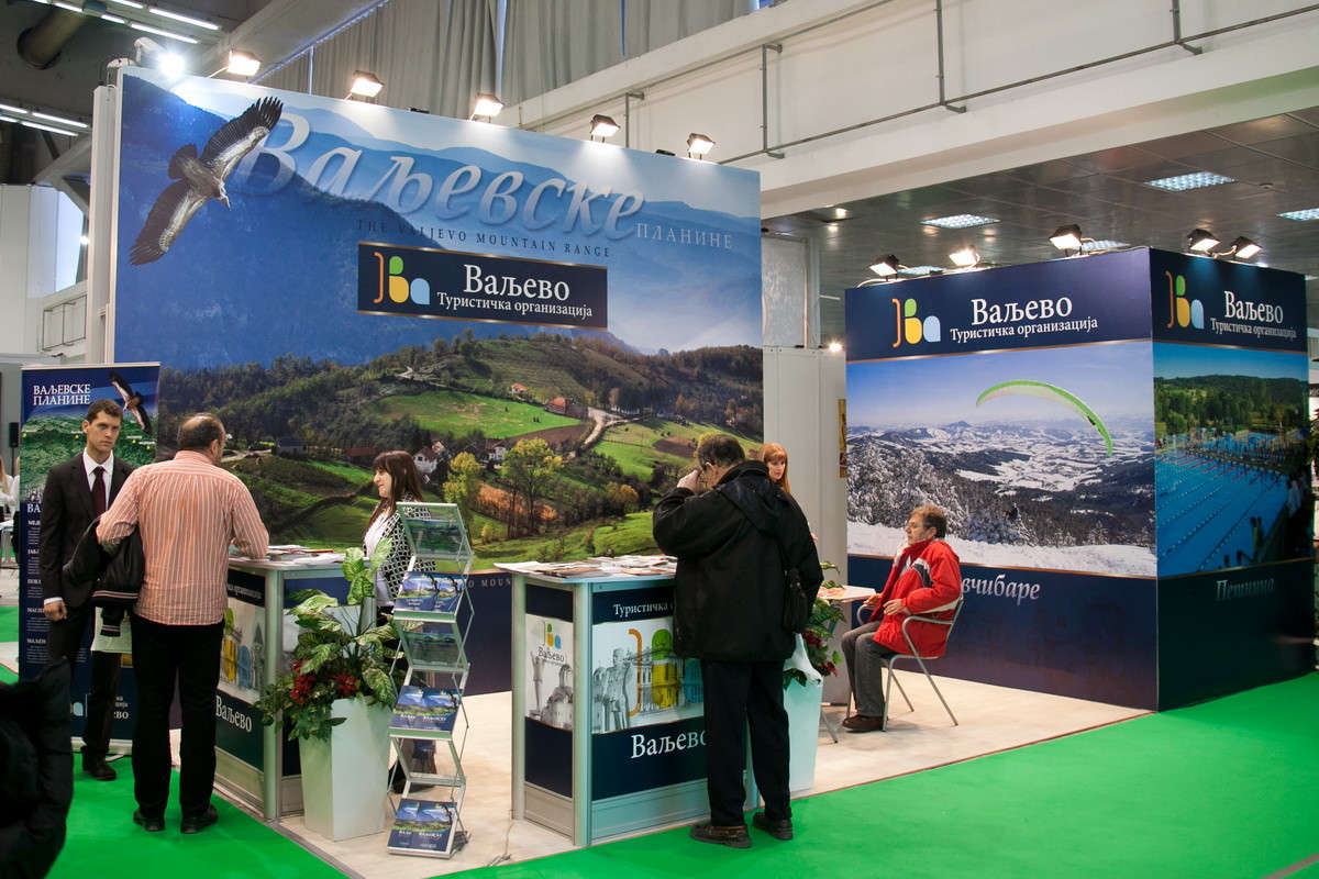 Štand Turističke organizacije Valjeva na Sajmu turizma
