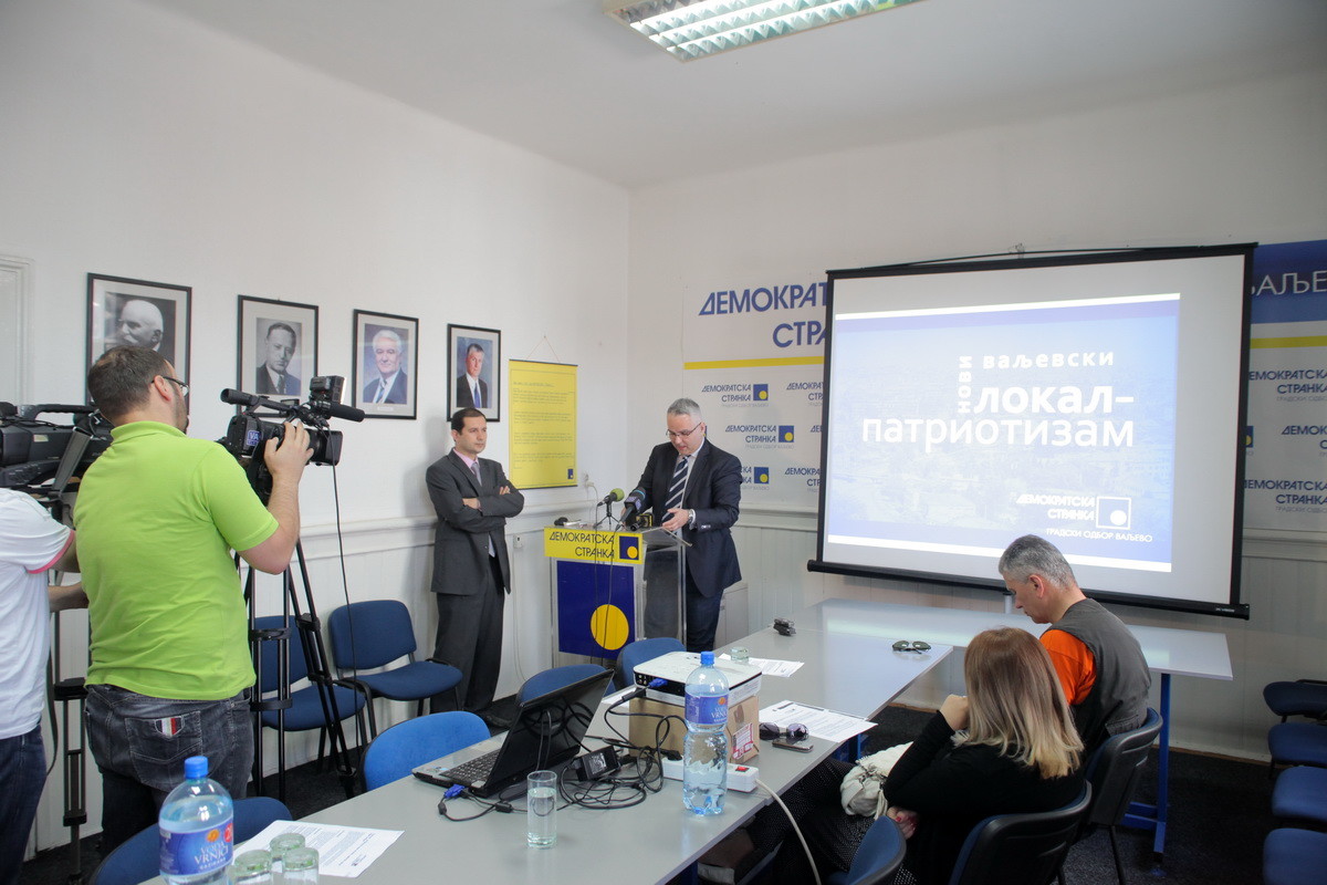 Sa konferencije za novinare GO Demokratske stranke