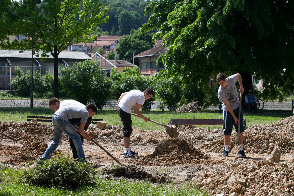 Čišćenja parka na Jadru