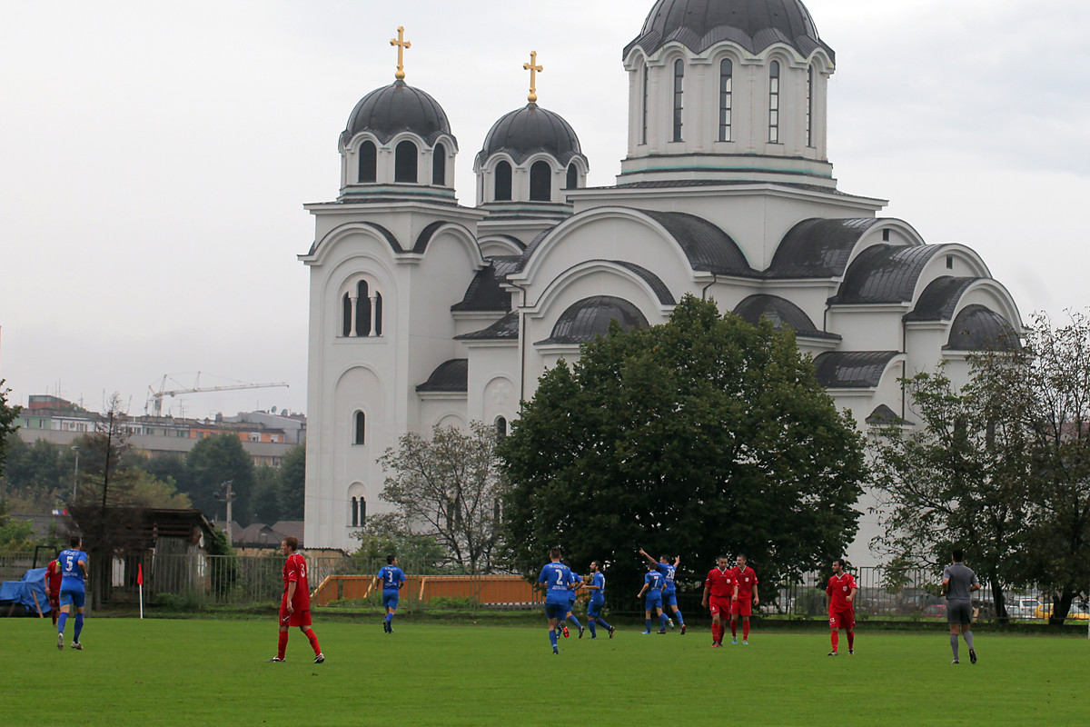 Slavlje igrača FK Jasenica nakon postignutog gola
