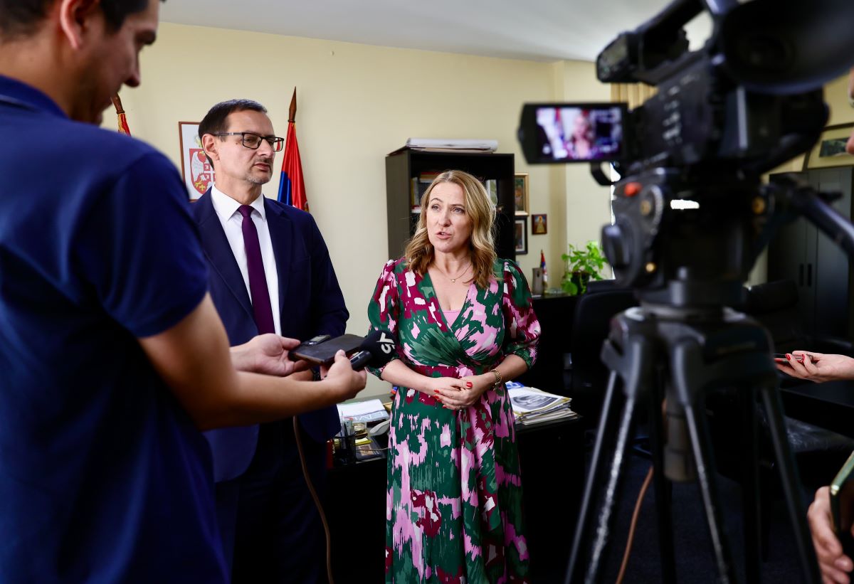 Ministarka Snežana Pauović u Valjevu (Foto: Zorana Jevtić)