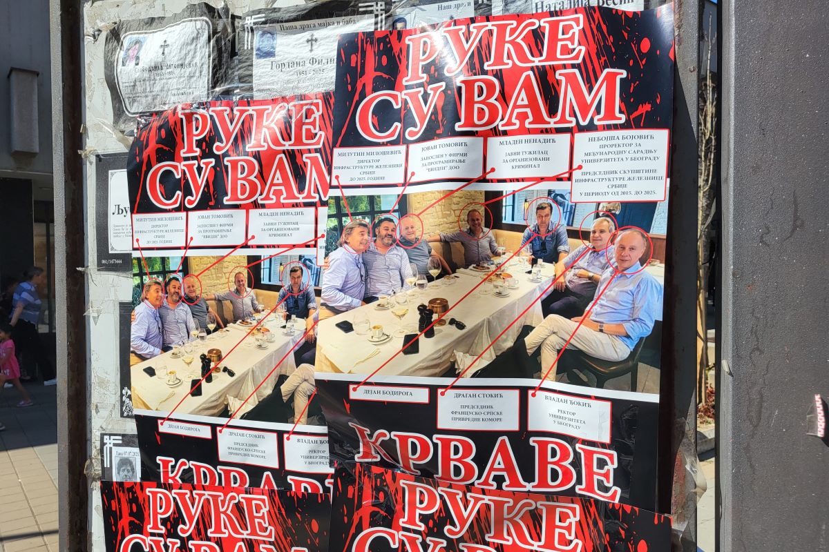 Plakat u Valjevu