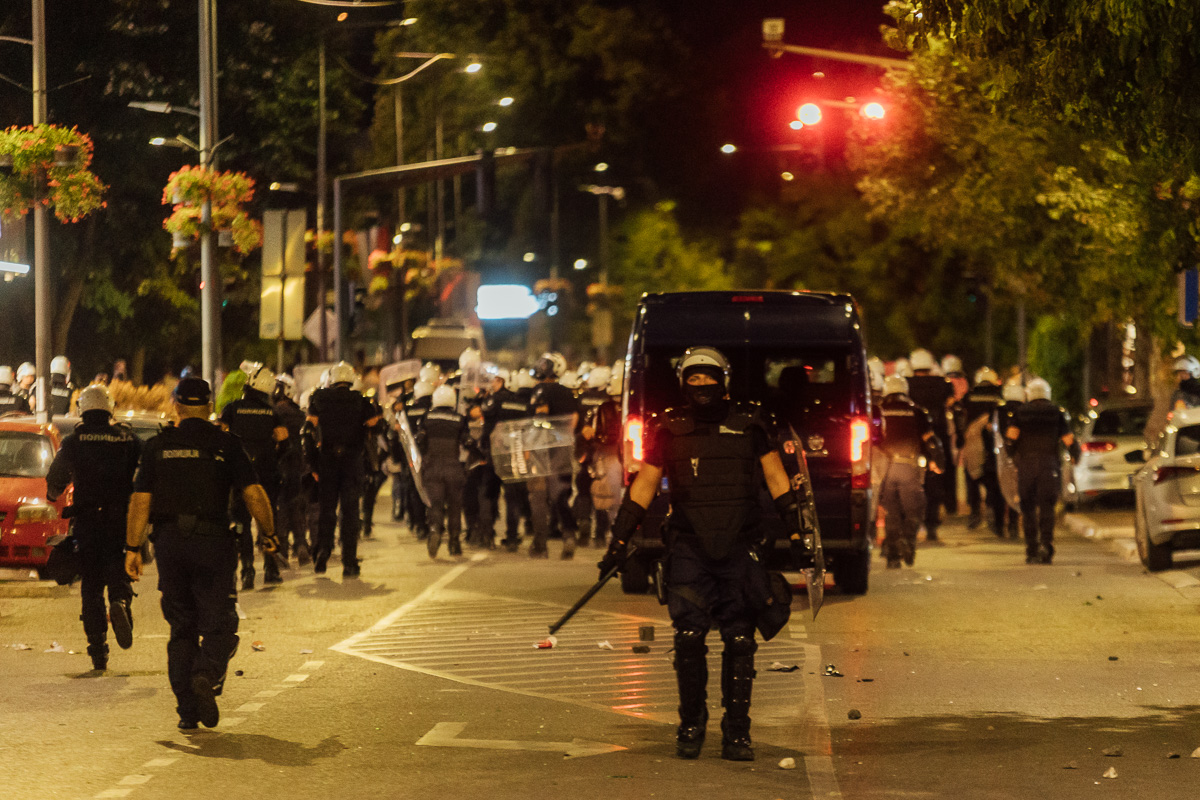 Policija intervenisala u Valjevu (Foto: Đorđe Đoković)