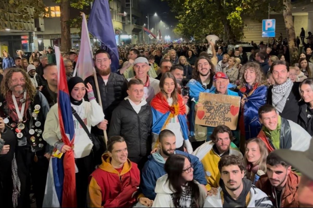 Doček Studenti DUNP-a u Valjevu (Foto: Sofija Ranković)
