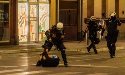 <p>Brutalna intervecija policije u Valjevu</p>