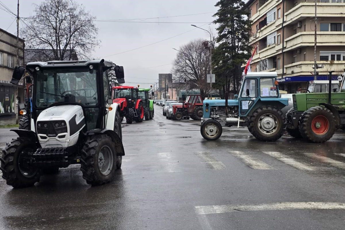Blokada u Bogatiću (Foto: Đorđe Mijailović)