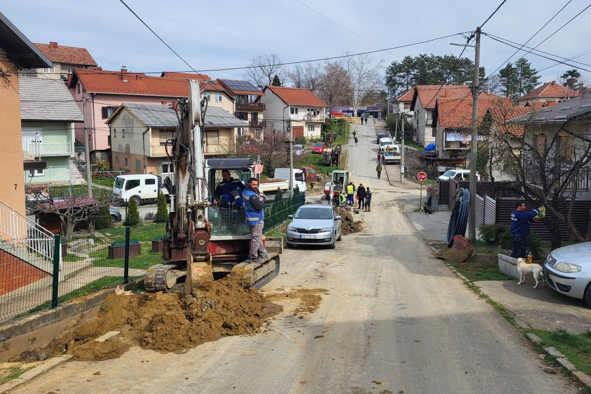 Radovi u Durmitorskoj ulici (Foto: Kolubarske.rs)