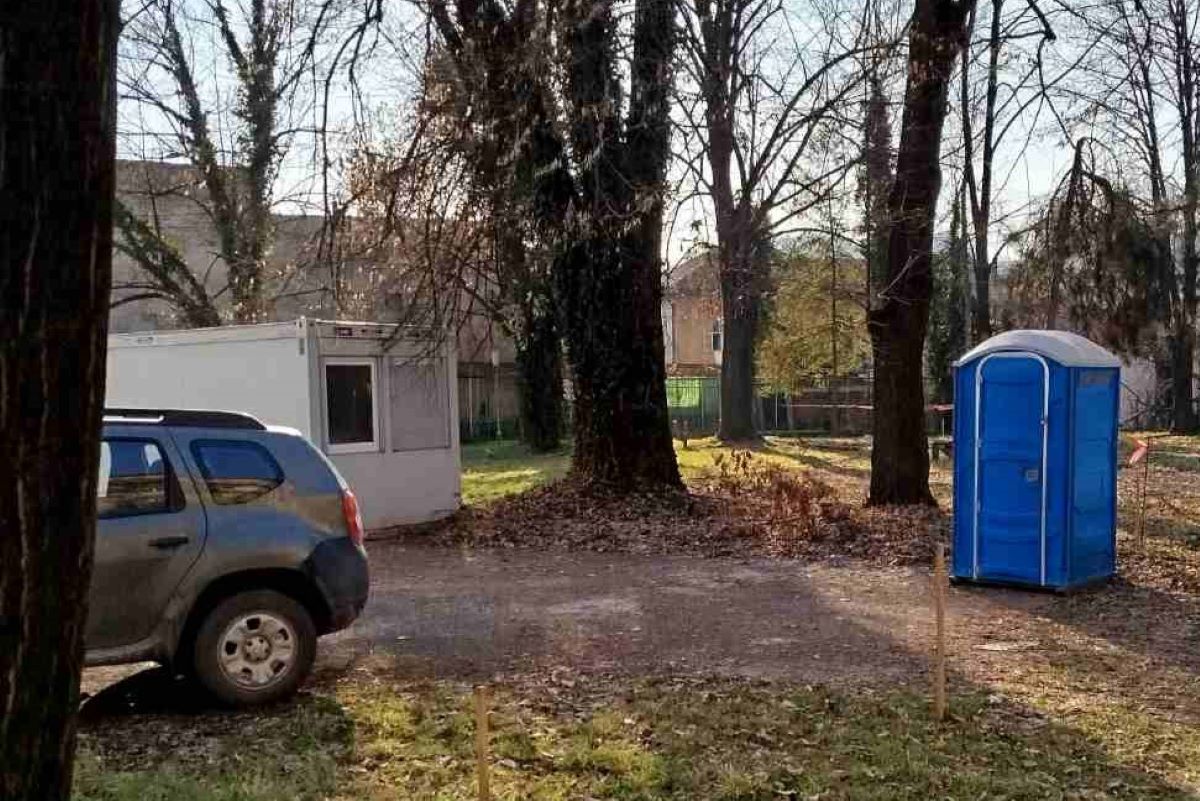 Dvorište Doma vojske (6.02.2025.)