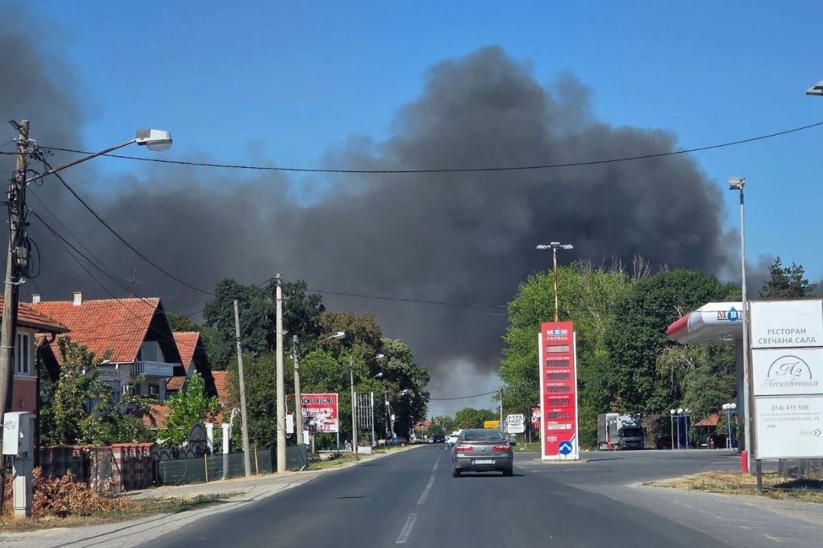 Požar  na ubskoj deponiji (arhiva)
