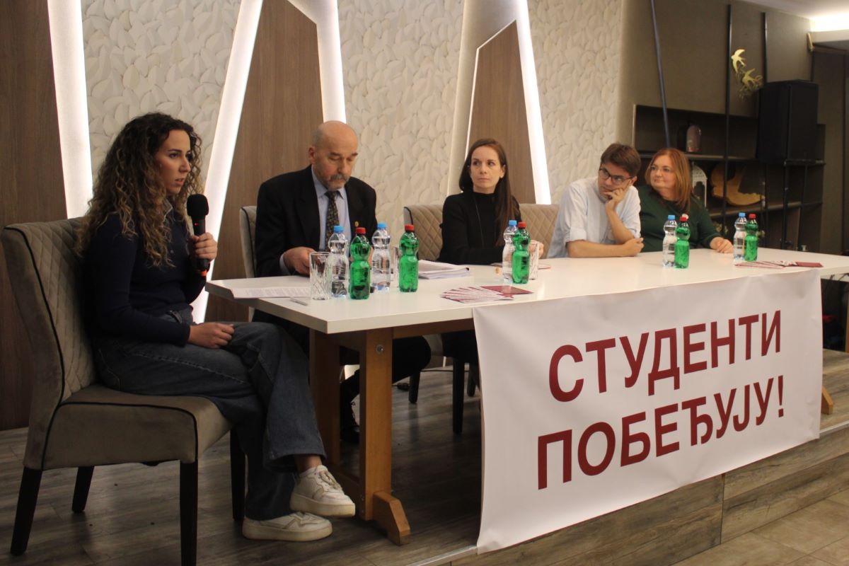 Tribina Studentske liste (Foto: Kolubarske.rs)