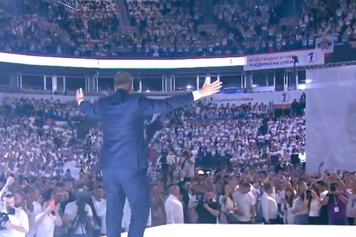 Aleksandar Vučić u Areni