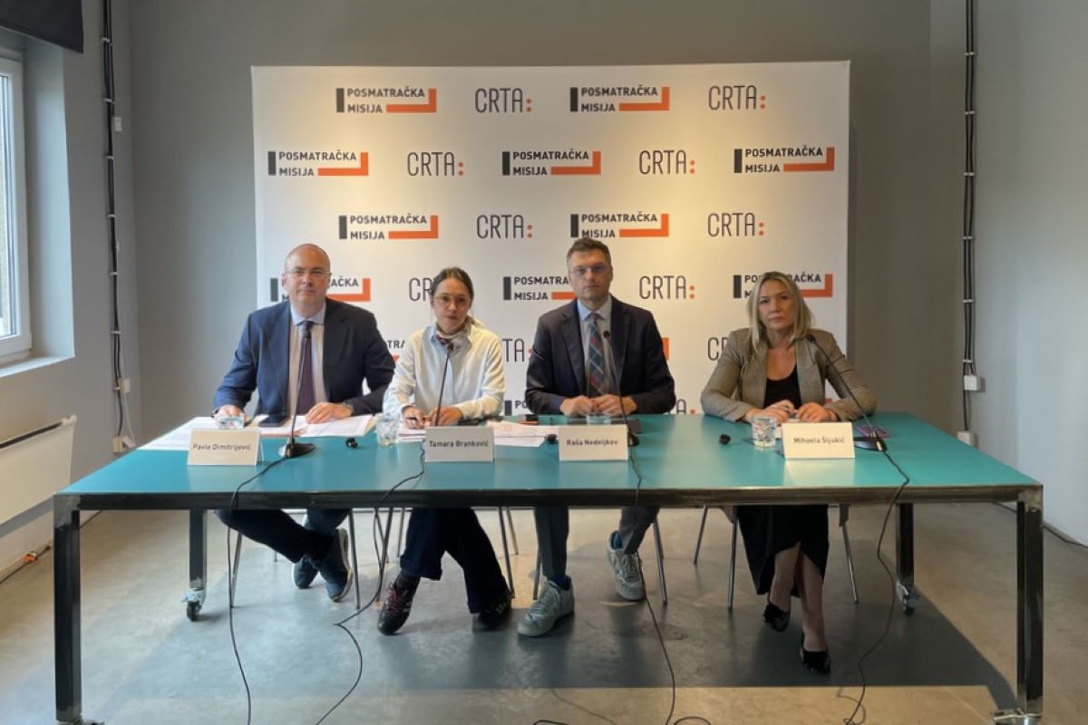 Pavle Dimitrijević, Tamara Branković, Raša Nedeljkov i Mihaela Šljukić (Foto: Crta)