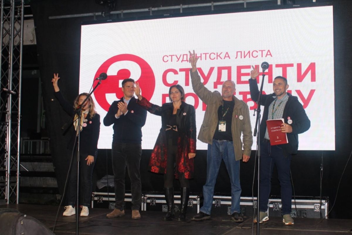 Kandidati Studentske liste - Studenti pobeđuju (Foto: Kolubarske.rs)