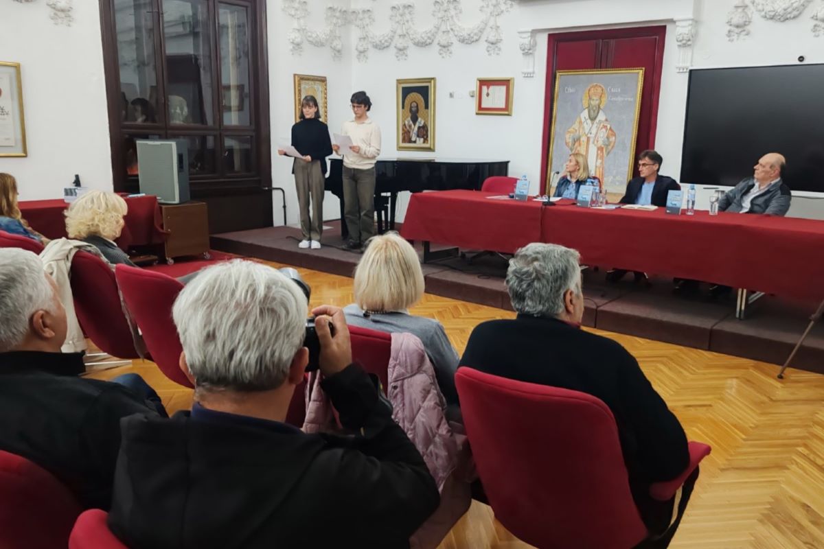 Predstavljanje romana u Gimnaziji